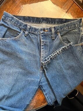 Wrangler RUSTLER Classic Men's Blue Denim Jeans